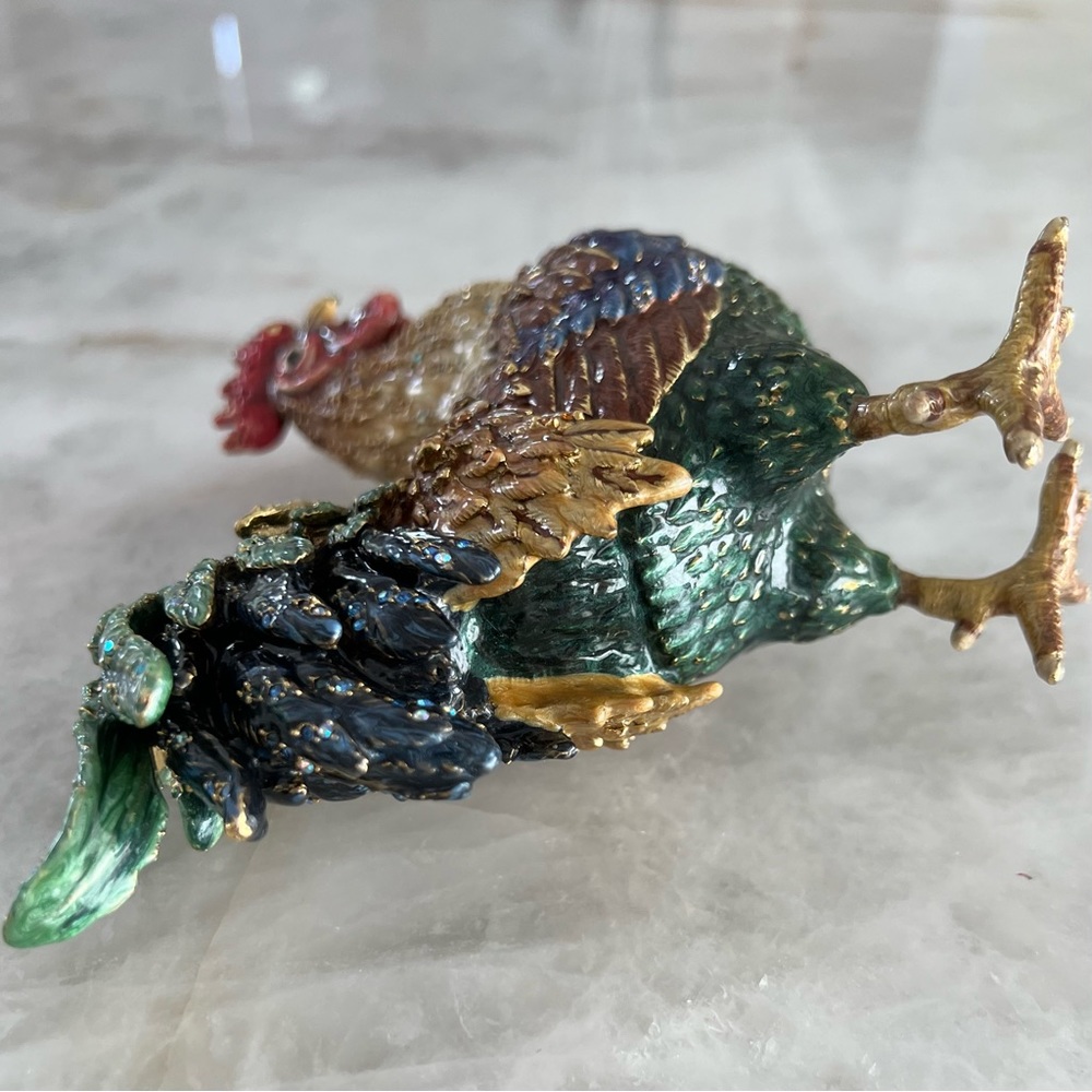JAY STRONGWATER Collectors Jarvis Provence 6.5” Rooster with Bonus Display Stand - Picture 9 of 15